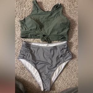 Two piece bathing suit